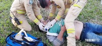 Motociclista fica gravemente ferido após colisão no Jardim Patriarca
