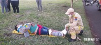 Motociclista fica gravemente ferido após colisão no Jardim Patriarca