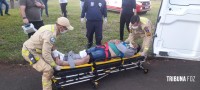 Motociclista fica gravemente ferido após colisão no Jardim Patriarca