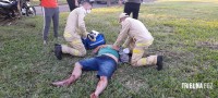 Motociclista fica gravemente ferido após colisão no Jardim Patriarca
