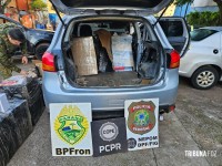 PF, PC e PM apreendem carga de mercadorias contrabandeadas em Foz do Iguaçu