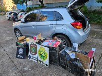 PF, PC e PM apreendem carga de mercadorias contrabandeadas em Foz do Iguaçu