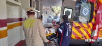 Motorista fica ferido após tombar caminhão caçamba no Remanso Grande