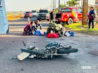 Motociclista fica em estado gravíssimo após acidente na Av. Perimetral Leste