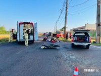 Motociclista fica em estado gravíssimo após acidente na Av. Perimetral Leste