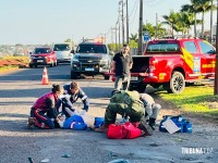 Motociclista fica em estado gravíssimo após acidente na Av. Perimetral Leste