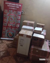 GPS indica onde estavam 16 caixas de celulares roubados no Paraguai