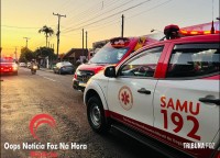 Homem sofre queda de plano elevado e é socorrido em estado grave no bairro Cidade Nova