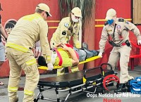 Homem sofre queda de plano elevado e é socorrido em estado grave no bairro Cidade Nova