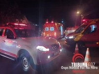 Colisão entre moto e carro deixa duas vítimas gravemente feridas no Bairro Portal da Foz