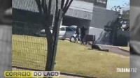 Assalto é registrado em frente à rodoviária de Foz do Iguaçu