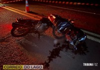 Acidente de moto resulta em vítima fatal na madrugada deste domingo em Santa Helena
