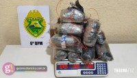 Polícia Militar de Céu Azul apreende quase 7 Kg de haxixe em ação contra tráfico de drogas