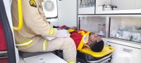 Ciclista fica ferido em acidente entre carro e bicicleta no Campos do Iguaçu