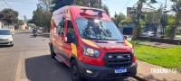 Ciclista fica ferido em acidente entre carro e bicicleta no Campos do Iguaçu