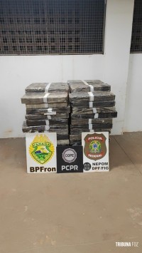 Forças policiais apreendem 1.040 Kg de maconha no Lago de Itaipu