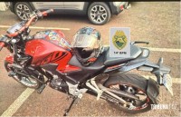 Policia Militar recupera motocicleta roubada em Foz do Iguaçu