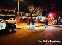 Motociclista fica ferido após acidente na Av. Nacional em Foz do Iguaçu