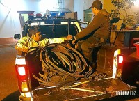 Dois ladrões de fios são presos após perseguição policial em Ciudad Del Este