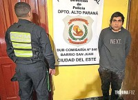 Policia prende ladrão que aterrorizava moradores no Km 8 de Ciudad Del Este