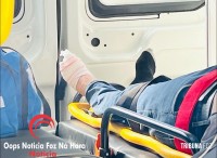 Motociclista fica ferido após colisão no bairro Portal da Foz