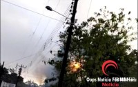 Incêndio e rompimento de fios de alta tensão assustam moradores na Vila Miranda