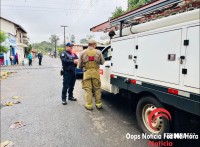 Incêndio e rompimento de fios de alta tensão assustam moradores na Vila Miranda