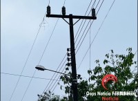 Incêndio e rompimento de fios de alta tensão assustam moradores na Vila Miranda