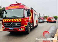 Incêndio e rompimento de fios de alta tensão assustam moradores na Vila Miranda