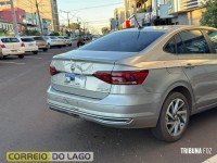 Motociclista fica ferido em acidente no centro da cidade de Santa Helena