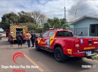 Duas casas pegam fogo no Bairro Três Lagoas e mobilizam as equipes do Corpo de Bombeiros