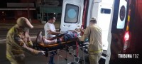 Siate socorre motociclista após colisão na Av. das Cataratas durante a madrugada