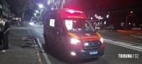 Siate socorre motociclista após colisão na Av. das Cataratas durante a madrugada