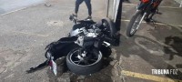 Siate socorre motociclista após colisão na Av. das Cataratas durante a madrugada