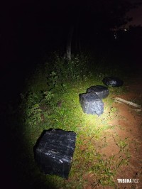 PF, PC e PM apreendem fardos de maconha nas margens do Rio Paraná