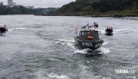 Marinha do Paraguai recebe a 1ª de 12 lanchas rápidas para patrulhamento fluvial
