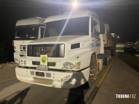 BPFRON apreende carreta com 25 toneladas de material reciclável na divisa entre Brasil-Argentina em Barracão