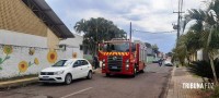Corpo de Bombeiros socorre duas crianças após acidente dentro de escola no Porto Meira 