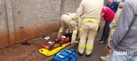 Corpo de Bombeiros socorre duas crianças após acidente dentro de escola no Porto Meira 