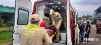 Corpo de Bombeiros socorre duas crianças após acidente dentro de escola no Porto Meira 