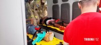 Corpo de Bombeiros socorre duas crianças após acidente dentro de escola no Porto Meira 