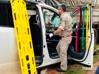 Acidente violento entre van e carreta termina em milagre: pastora é resgatada com vida 