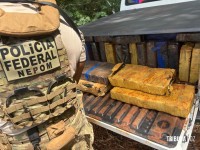 PF, PC e PM apreendem um veículo com 1.100 Kg de maconha em Santa Helena