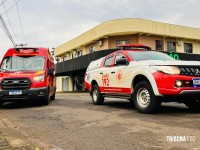 Mulher fica ferida após colisão entre moto e carro no Conjunto Libra
