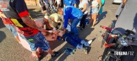 Motociclista fica ferido após colisão no Bairro Porto Meira