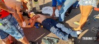 Motociclista fica ferido após colisão no Bairro Porto Meira
