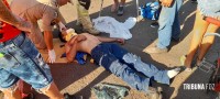 Motociclista fica ferido após colisão no Bairro Porto Meira