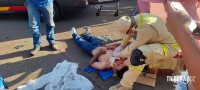 Motociclista fica ferido após colisão no Bairro Porto Meira