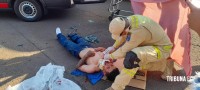 Motociclista fica ferido após colisão no Bairro Porto Meira