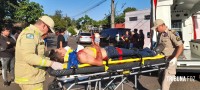 Motociclista fica ferido após colisão no Bairro Porto Meira